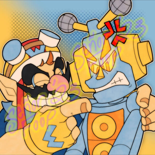 Wario and Mike - WarioWare